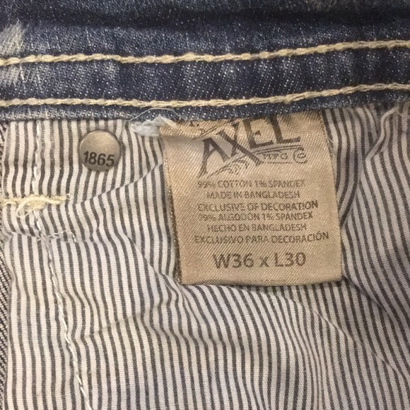 T.K. Axel Stretch Slim Boot Cut Jeans size W36 X L30 - Picture 13 of 14